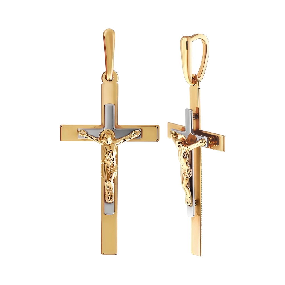 Крест из красного золота Ювелирное изделие - Крест из красного золота в магазине Best-Gold 155876