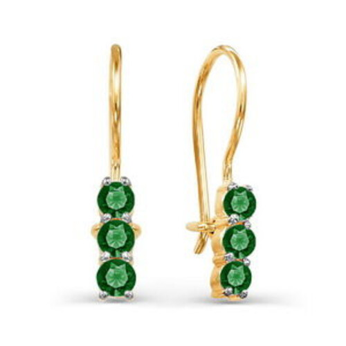 Ювелирное изделие - Серьги из красного золота с фианитами в магазине Best-Gold 103655