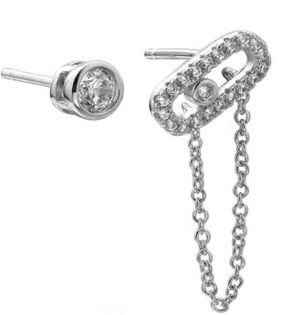 Ювелирное изделие - Серьги из серебра с фианитами в магазине Best-Gold 147119