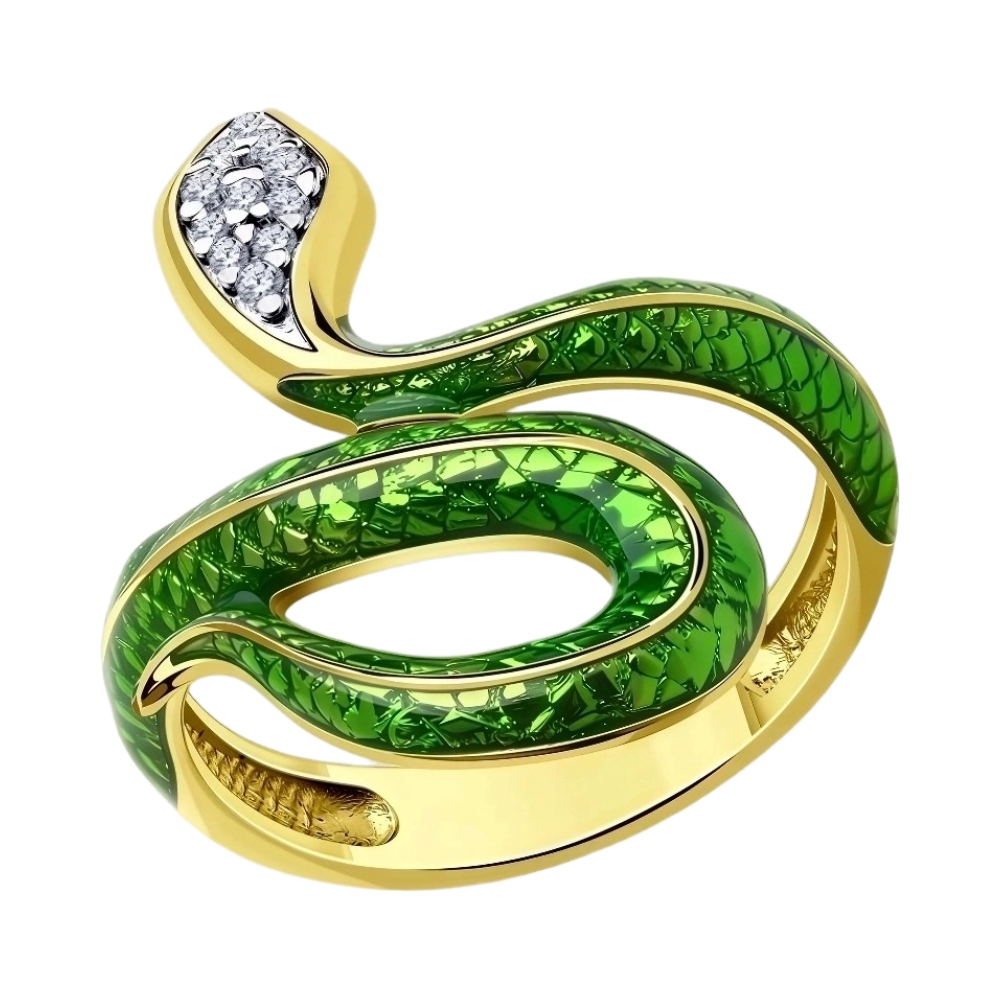 Ювелирное изделие - Кольцо из серебра с фианитами в магазине Best-Gold 031251