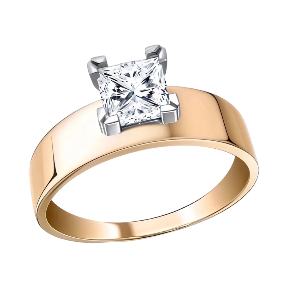 Ювелирное изделие - Кольцо из красного золота с фианитами в магазине Best-Gold 146331