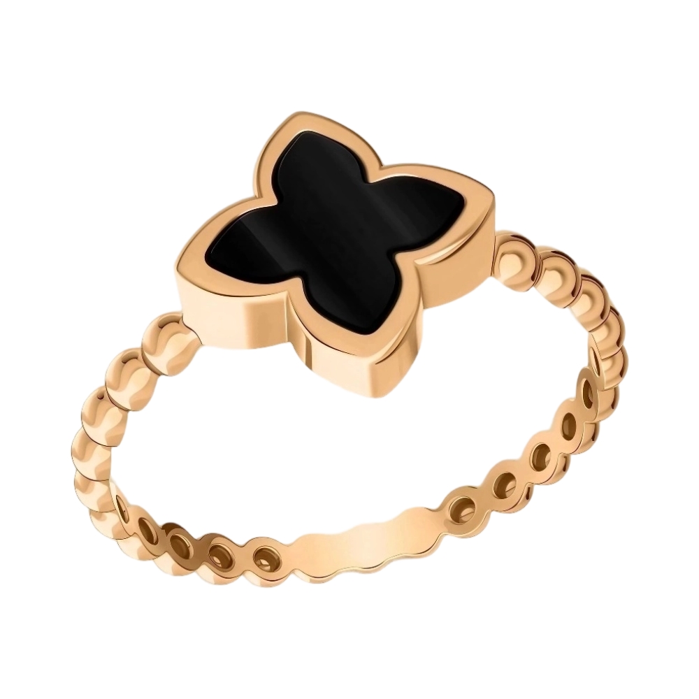 Ювелирное изделие - Кольцо из красного золота с керамикой в магазине Best-Gold 155928