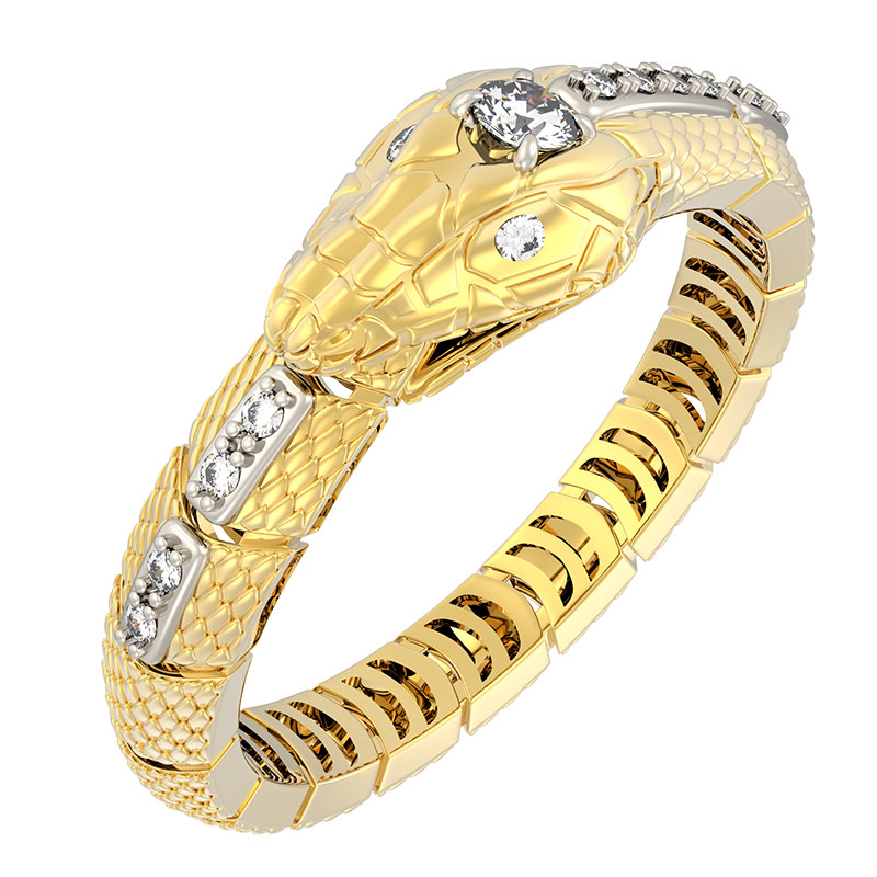 Кольцо из желтого золота с бриллиантами Ювелирное изделие - Кольцо из желтого золота с бриллиантами в магазине Best-Gold 149393