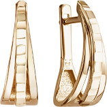 Серьги из красного золота Ювелирное изделие - Серьги из красного золота в магазине Best-Gold 109594