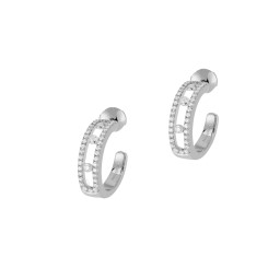 Серьги из серебра с цирконием Ювелирное изделие - Серьги из серебра с цирконием в магазине Best-Gold 150390