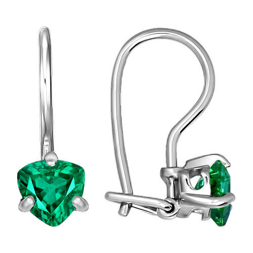 Серьги из серебра с фианитами Ювелирное изделие - Серьги из серебра с фианитами в магазине Best-Gold 063157