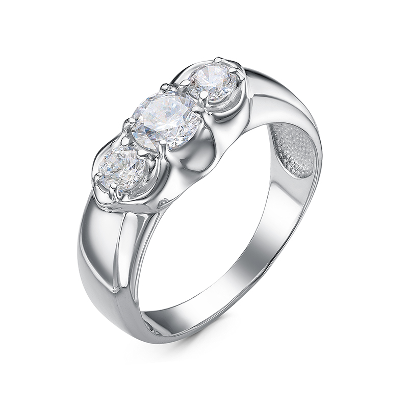 Ювелирное изделие - Кольцо из серебра с фианитами в магазине Best-Gold 146890