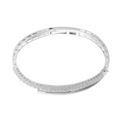 Браслет из серебра с цирконами