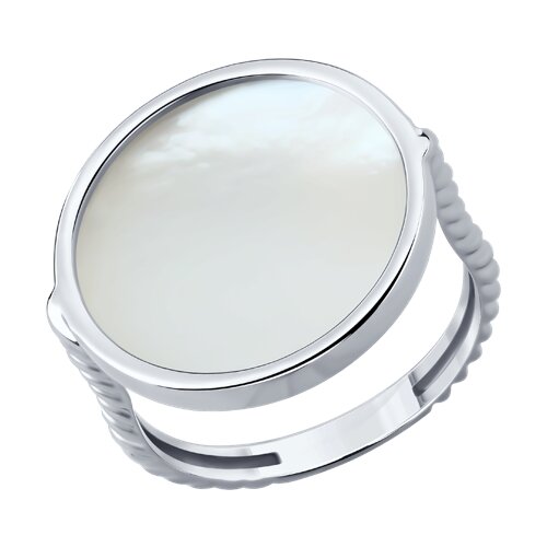 Ювелирное изделие - Кольцо из серебра с перламутром в магазине Best-Gold 152894