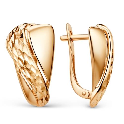 Ювелирное изделие - Серьги в красном золоте в магазине Best-Gold 130212