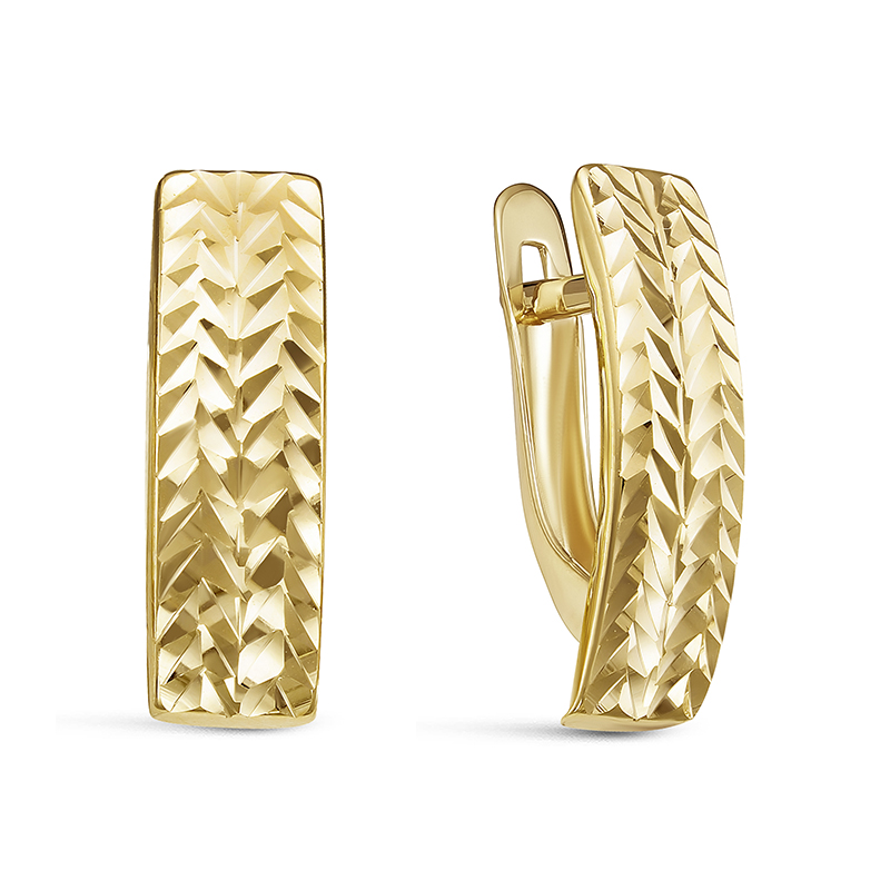 Серьги из жёлтого золота Ювелирное изделие - Серьги из жёлтого золота в магазине Best-Gold 128164