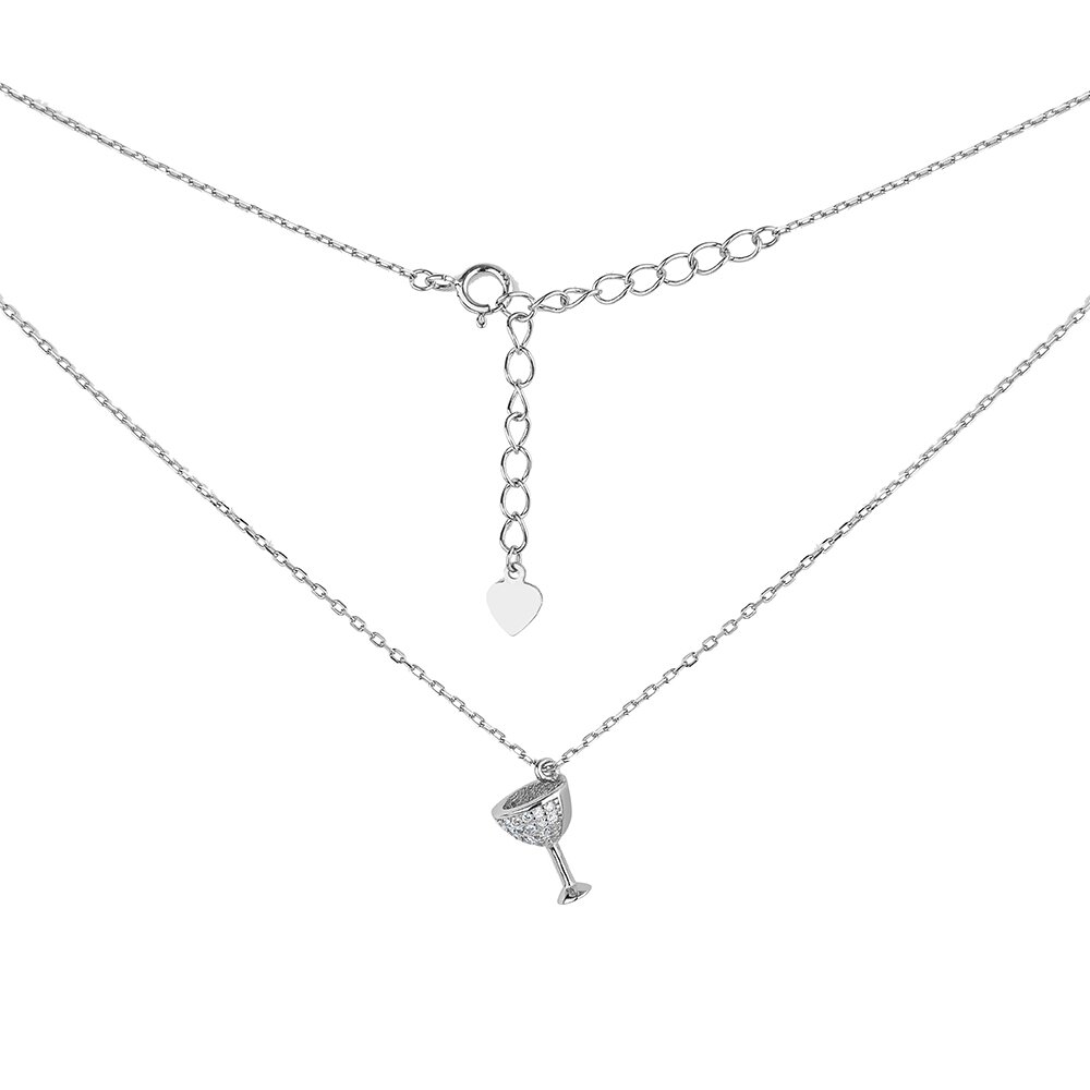 Ювелирное изделие - Колье из серебра с фианитами в магазине Best-Gold 046000