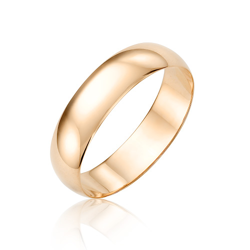Обручальное кольцо классическое из красного золота Ювелирное изделие - Обручальное кольцо классическое из красного золота в магазине Best-Gold 029052