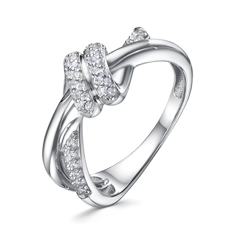 Ювелирное изделие - Кольцо из серебра с фианитами в магазине Best-Gold 146906