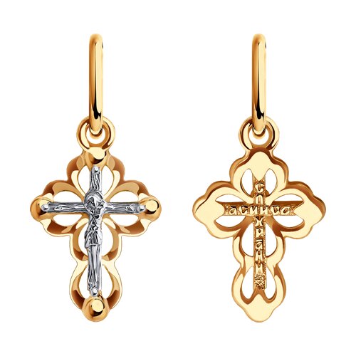 Крест из красного золота Ювелирное изделие - Крест из красного золота в магазине Best-Gold 155339