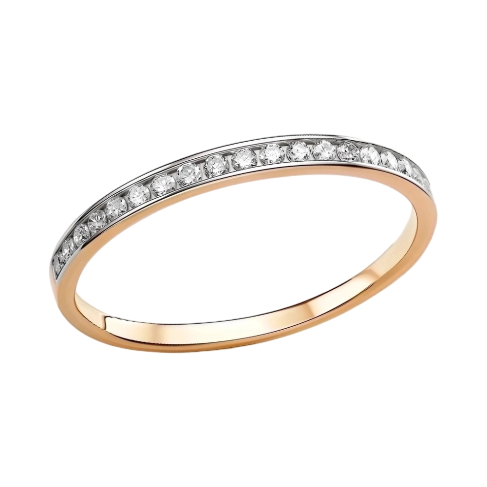 Кольцо из красного золота с бриллиантами Ювелирное изделие - Кольцо из красного золота с бриллиантами в магазине Best-Gold 156067