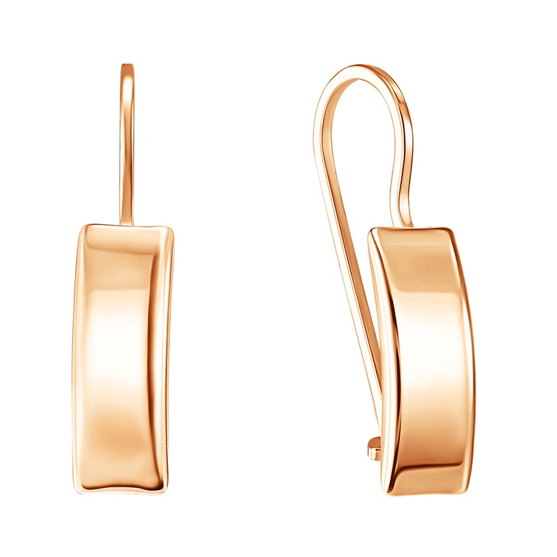 Серьги из красного золота