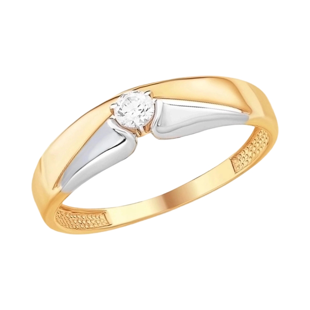 Кольцо из красного золота с фианитами Ювелирное изделие - Кольцо из красного золота с фианитами в магазине Best-Gold 142650