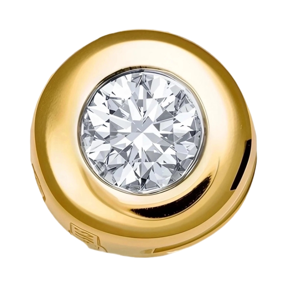 Ювелирное изделие - Подвеска из жёлтого золота с бриллиантом в магазине Best-Gold 089236