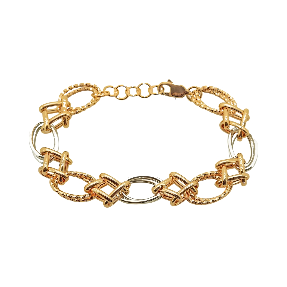 Браслет из комбинированного золота Ювелирное изделие - Браслет из комбинированного золота в магазине Best-Gold 075817