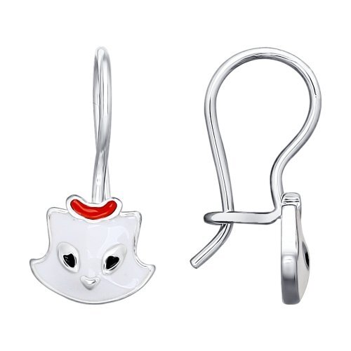 Серьги из серебра с эмалью Ювелирное изделие - Серьги из серебра с эмалью в магазине Best-Gold 101720