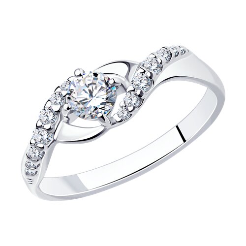 Ювелирное изделие - Кольцо из серебра с фианитами в магазине Best-Gold 084319