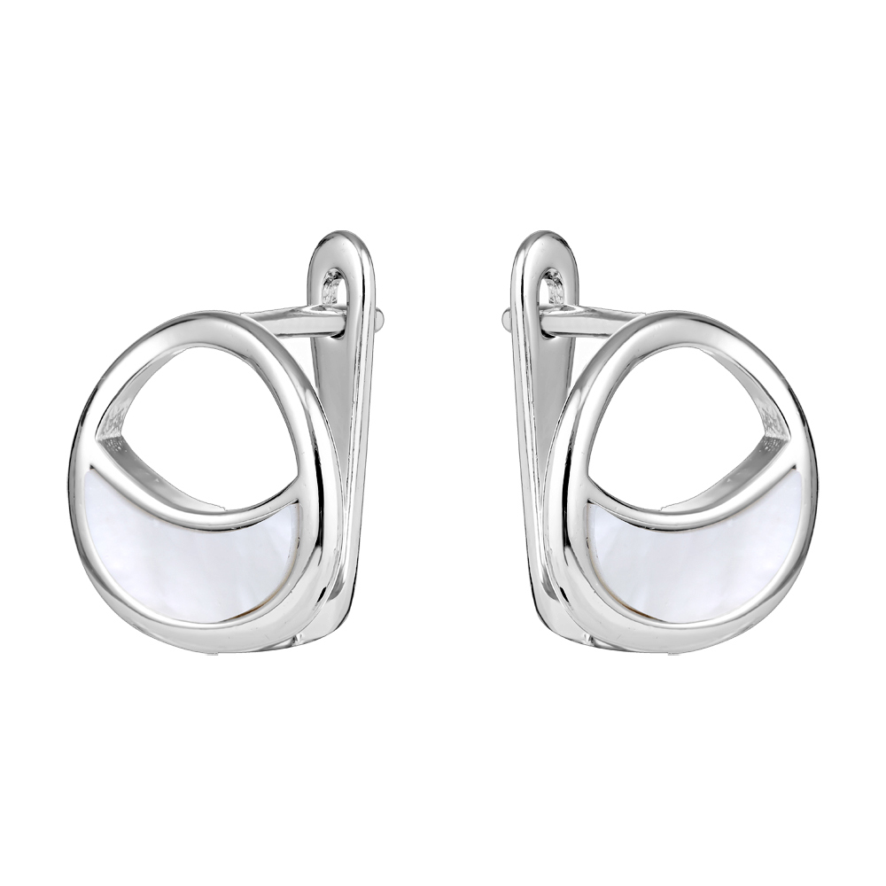 Серьги из серебра с перламутром Ювелирное изделие - Серьги из серебра с перламутром в магазине Best-Gold 146581