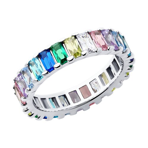 Кольцо из серебра с фианитами Ювелирное изделие - Кольцо из серебра с фианитами в магазине Best-Gold 141220