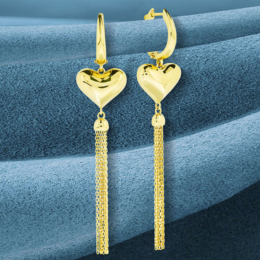 Серьги из желтого золота