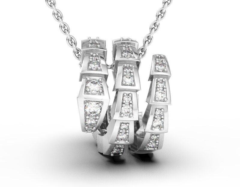 Колье из серебра с фианитами Ювелирное изделие - Колье из серебра с фианитами в магазине Best-Gold 145572