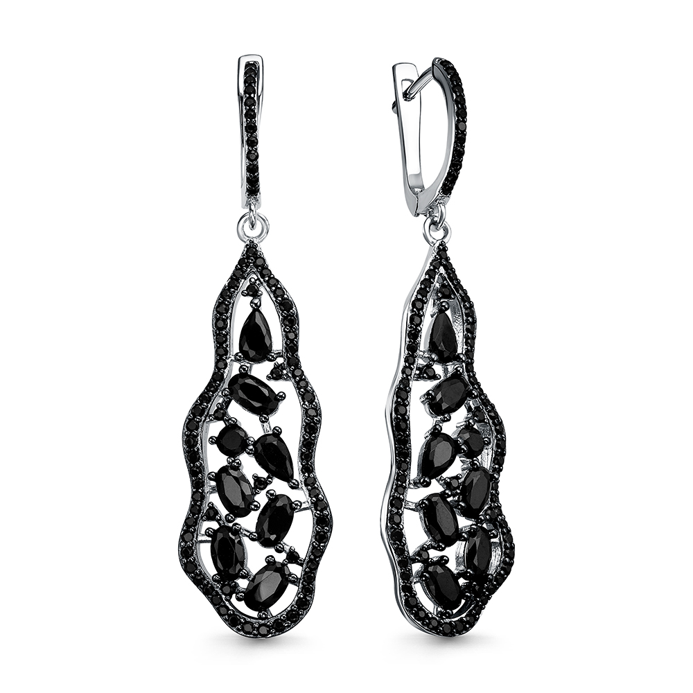 Ювелирное изделие - Серьги из серебра со шпинелью в магазине Best-Gold 156048