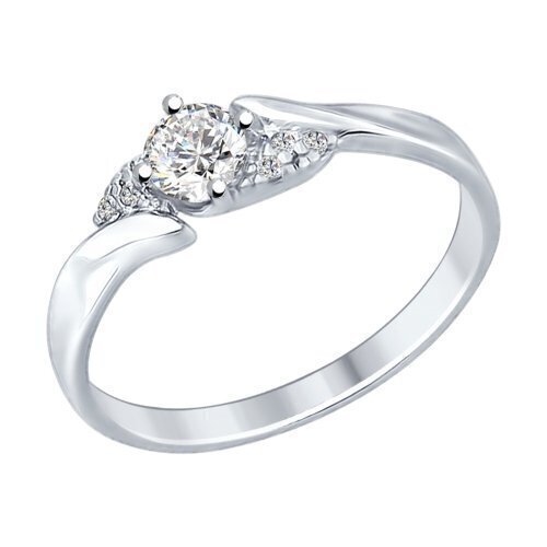 Кольцо из серебра с  фианитами Ювелирное изделие - Кольцо из серебра с  фианитами в магазине Best-Gold 077119