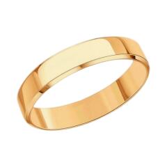 Ювелирное изделие - Обручальное кольцо из красного золота в магазине Best-Gold 124125