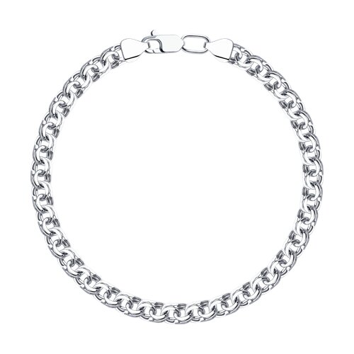 Браслет из серебра плетение Гарибальди Ювелирное изделие - Браслет из серебра плетение Гарибальди в магазине Best-Gold 005773