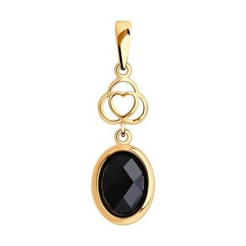 Ювелирное изделие - Подвеска из красного золота с агатом в магазине Best-Gold 043673