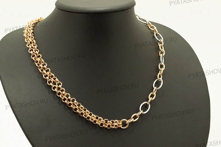 Ювелирное изделие - Колье из комбинированного золота в магазине Best-Gold 123256