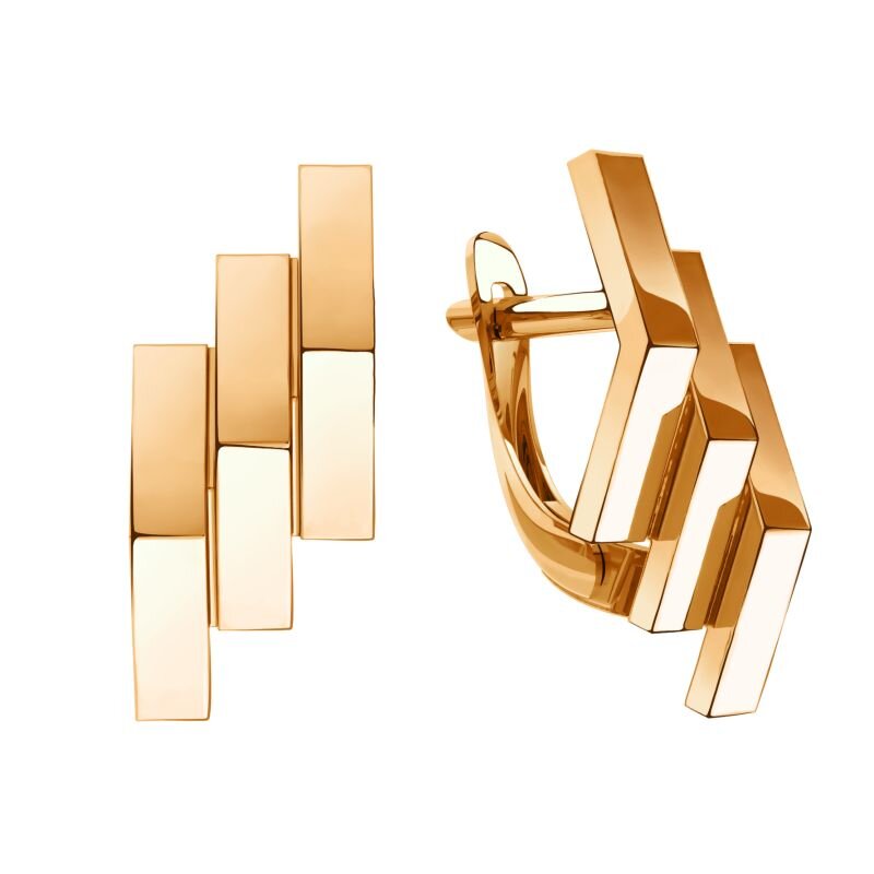 Ювелирное изделие - Серьги из красного золота в магазине Best-Gold 146317
