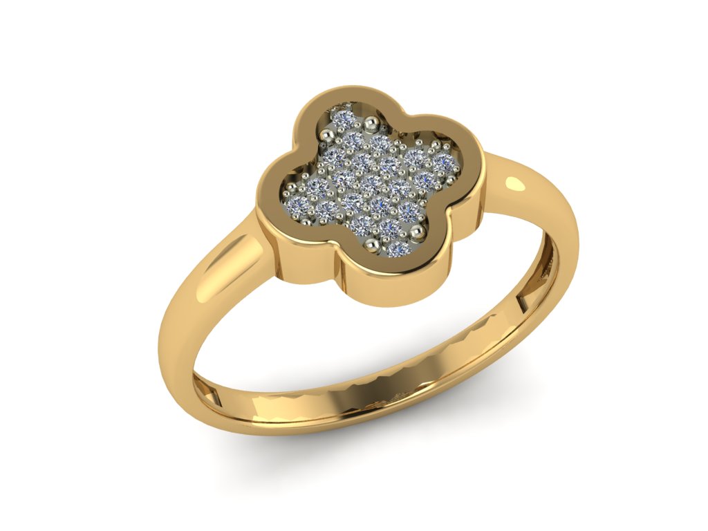 Кольцо из красного золота с фианитами Ювелирное изделие - Кольцо из красного золота с фианитами в магазине Best-Gold 141520