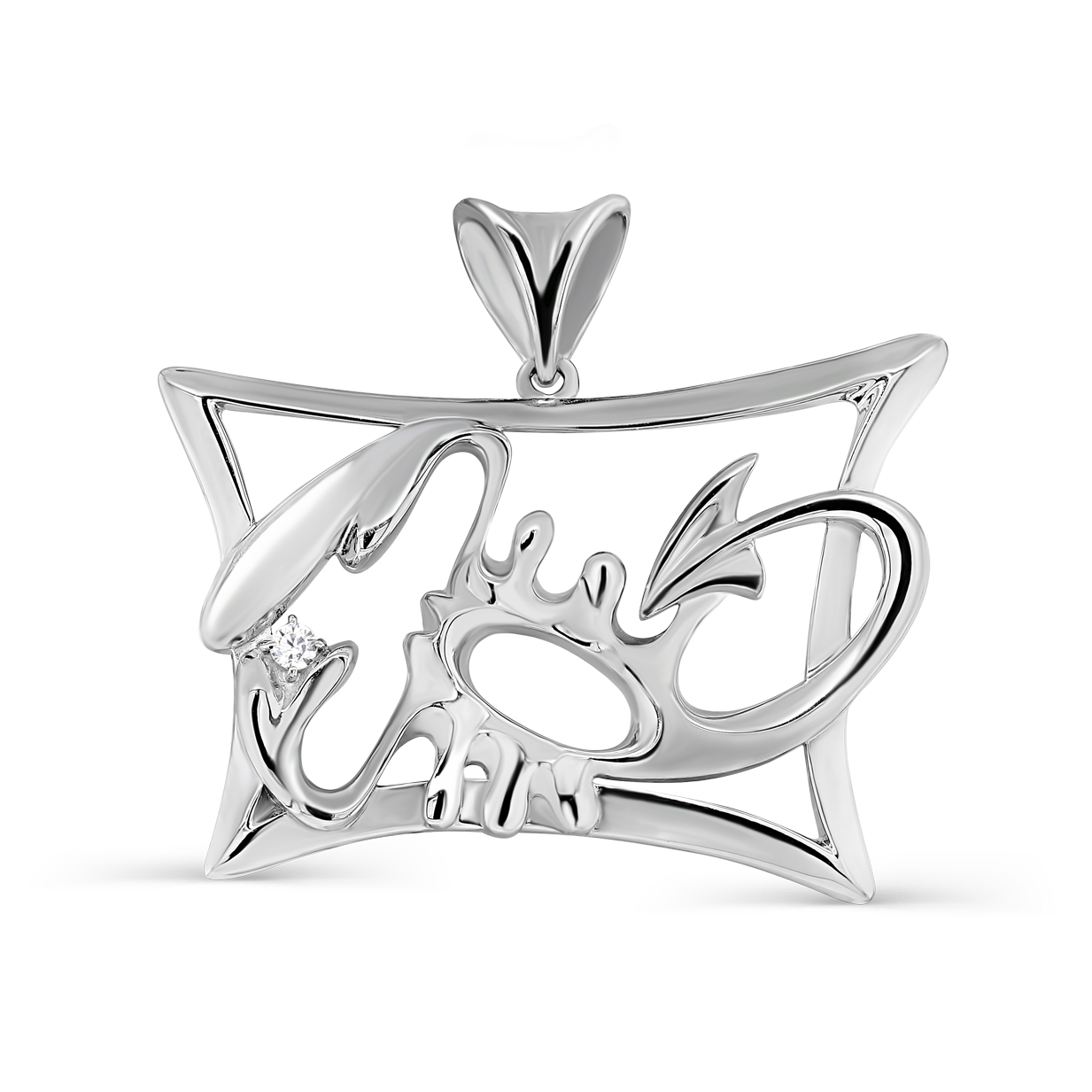 Подвеска из серебра с фианитами Ювелирное изделие - Подвеска из серебра с фианитами в магазине Best-Gold 127253