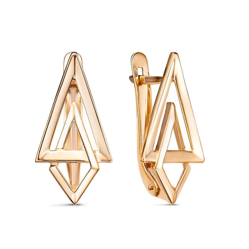 Серьги из красного золота Ювелирное изделие - Серьги из красного золота в магазине Best-Gold 133114