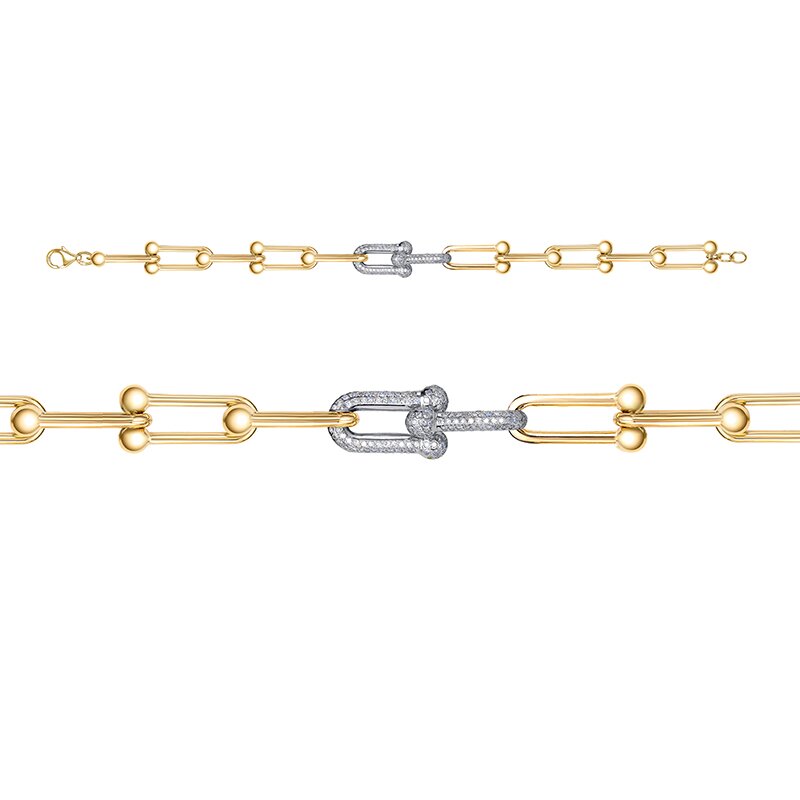 Ювелирное изделие - Браслет из желтого золота с бриллиантами в магазине Best-Gold 105366