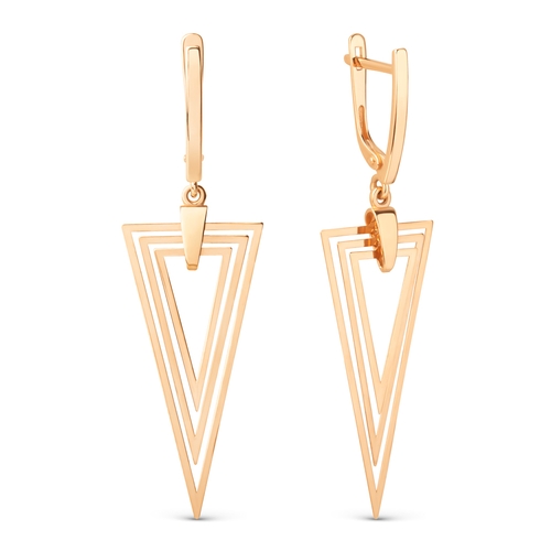 Серьги из красного золота Ювелирное изделие - Серьги из красного золота в магазине Best-Gold 129123