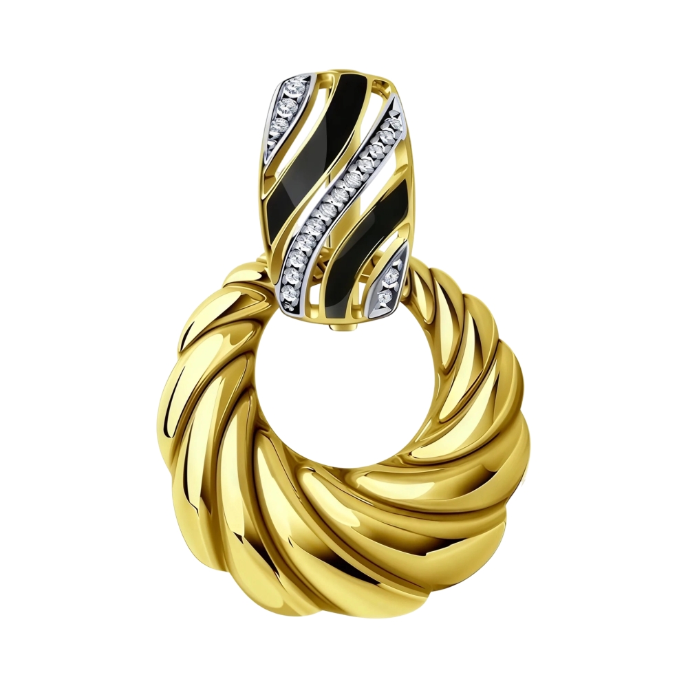 Ювелирное изделие - Подвеска из серебра с фианитами в магазине Best-Gold 152746