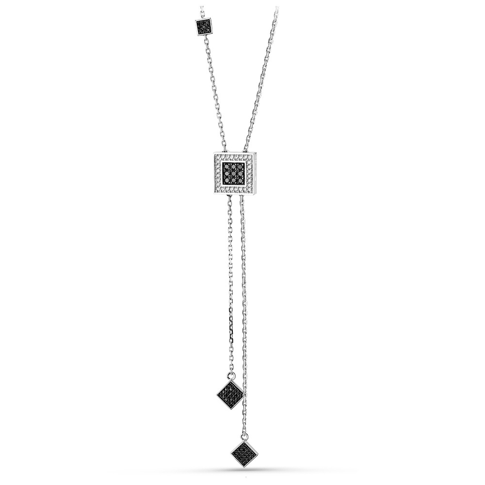 Ювелирное изделие - Колье из белого золота с бриллиантами в магазине Best-Gold 151926