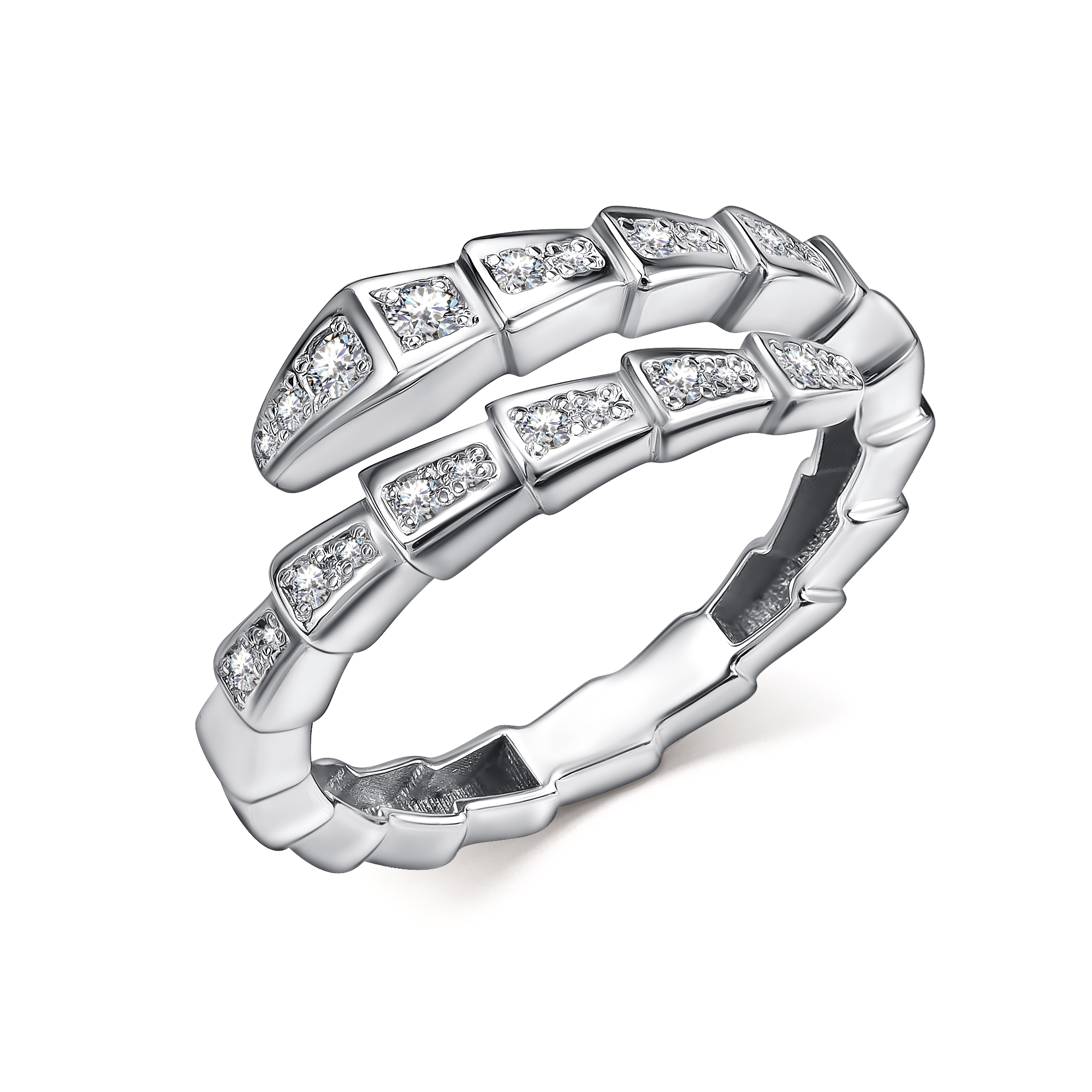 Ювелирное изделие - Кольцо из серебра с фианитами в магазине Best-Gold 147303