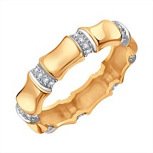 Ювелирное изделие - Кольцо из красного золота с фианитами в магазине Best-Gold 126106