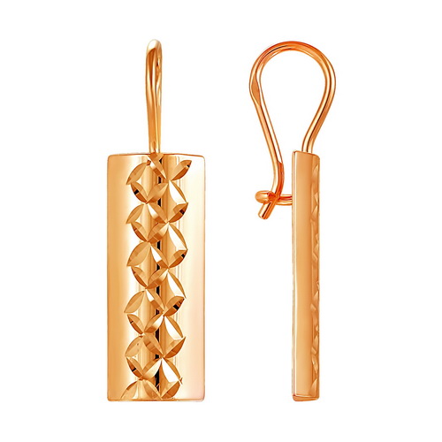 Ювелирное изделие - Серьги из красного золота в магазине Best-Gold 147345