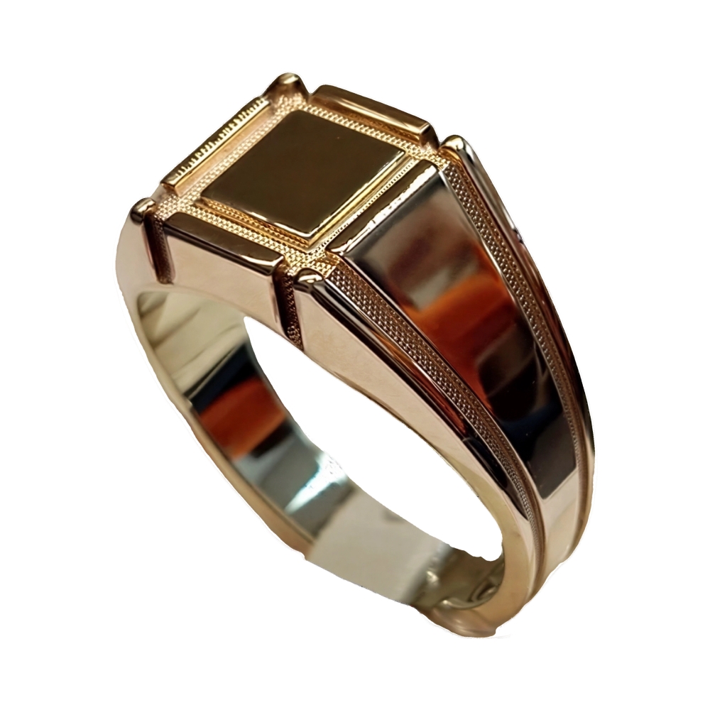 Ювелирное изделие - Мужская печатка из красного золота в магазине Best-Gold 145941