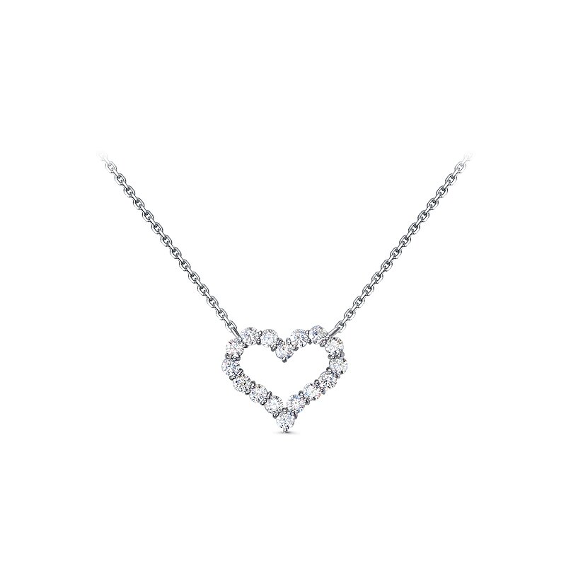 Колье из серебра с фианитами