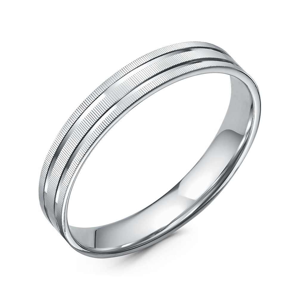 Обручальное кольцо из серебра